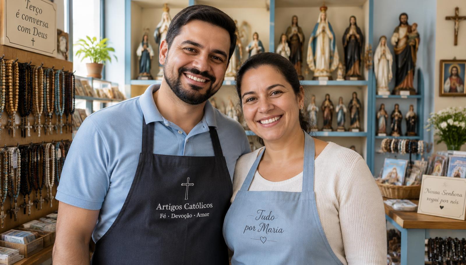 Os atuais donos da Celine na loja